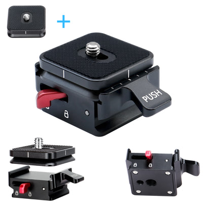 XQ-02 Quick Release Plate Camera Mount with Arcac-Swiss Interface and Two 1/4